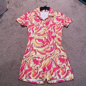 TRENDY groovy girl romper! NWOT